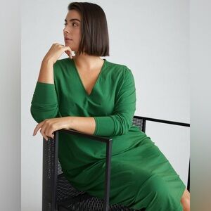 Long sleeve asymmetrical dress